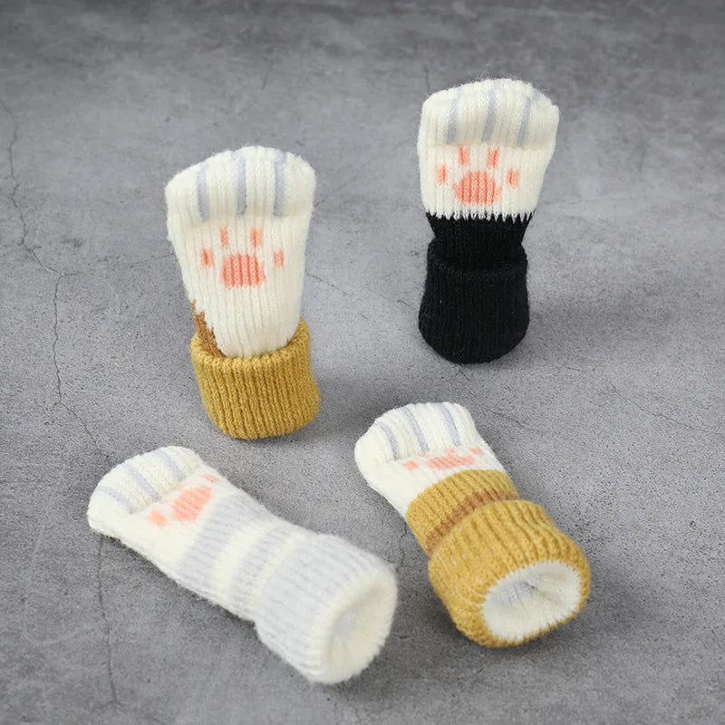 Cute Cat Knitting Design Furniture Socks